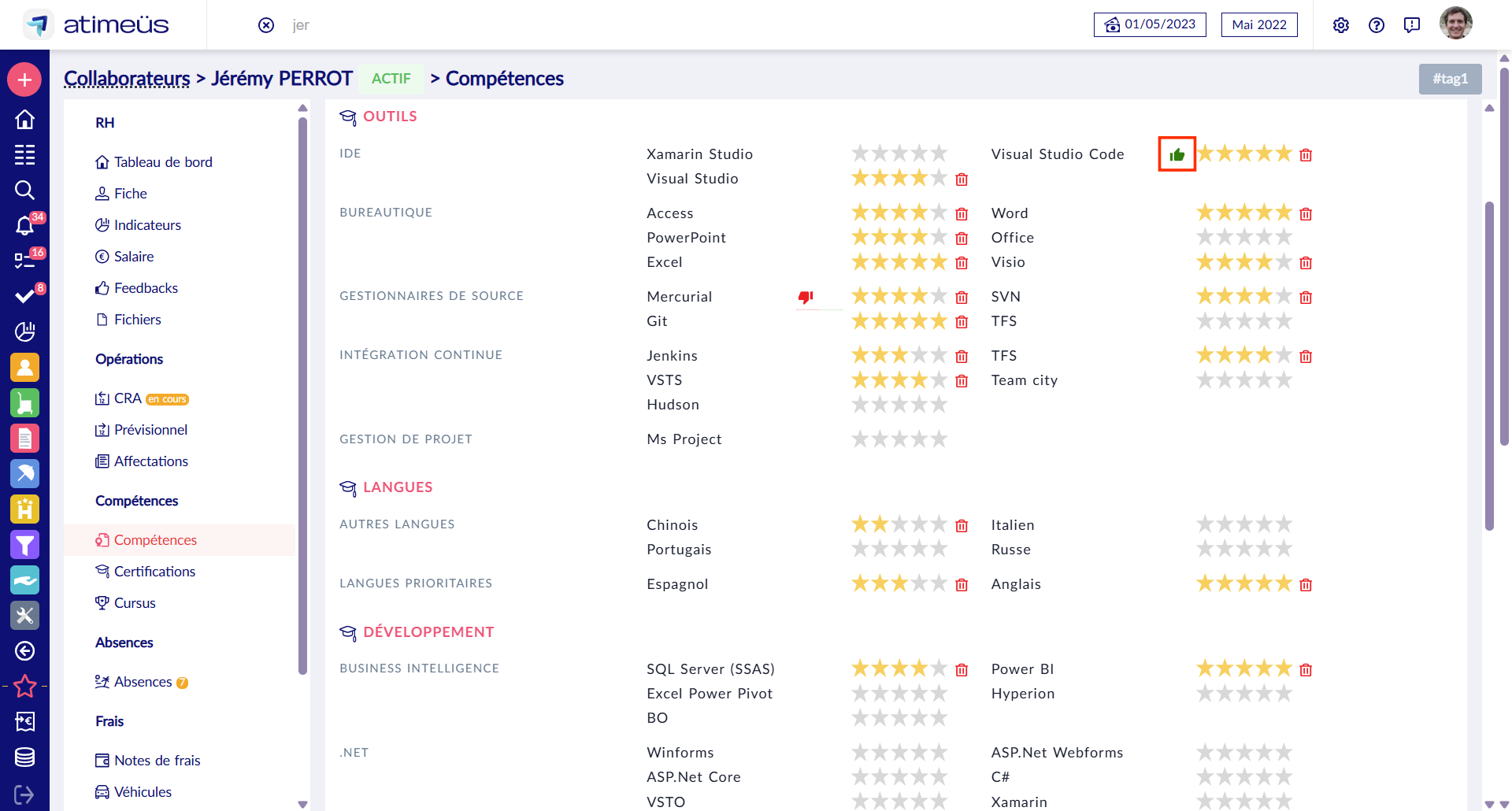 Appétence sur les compétences