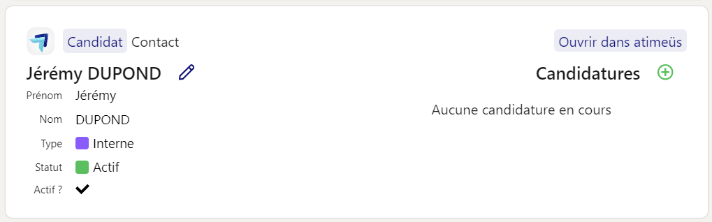 Ajouter une candidature depuis l'extension LinkedIn