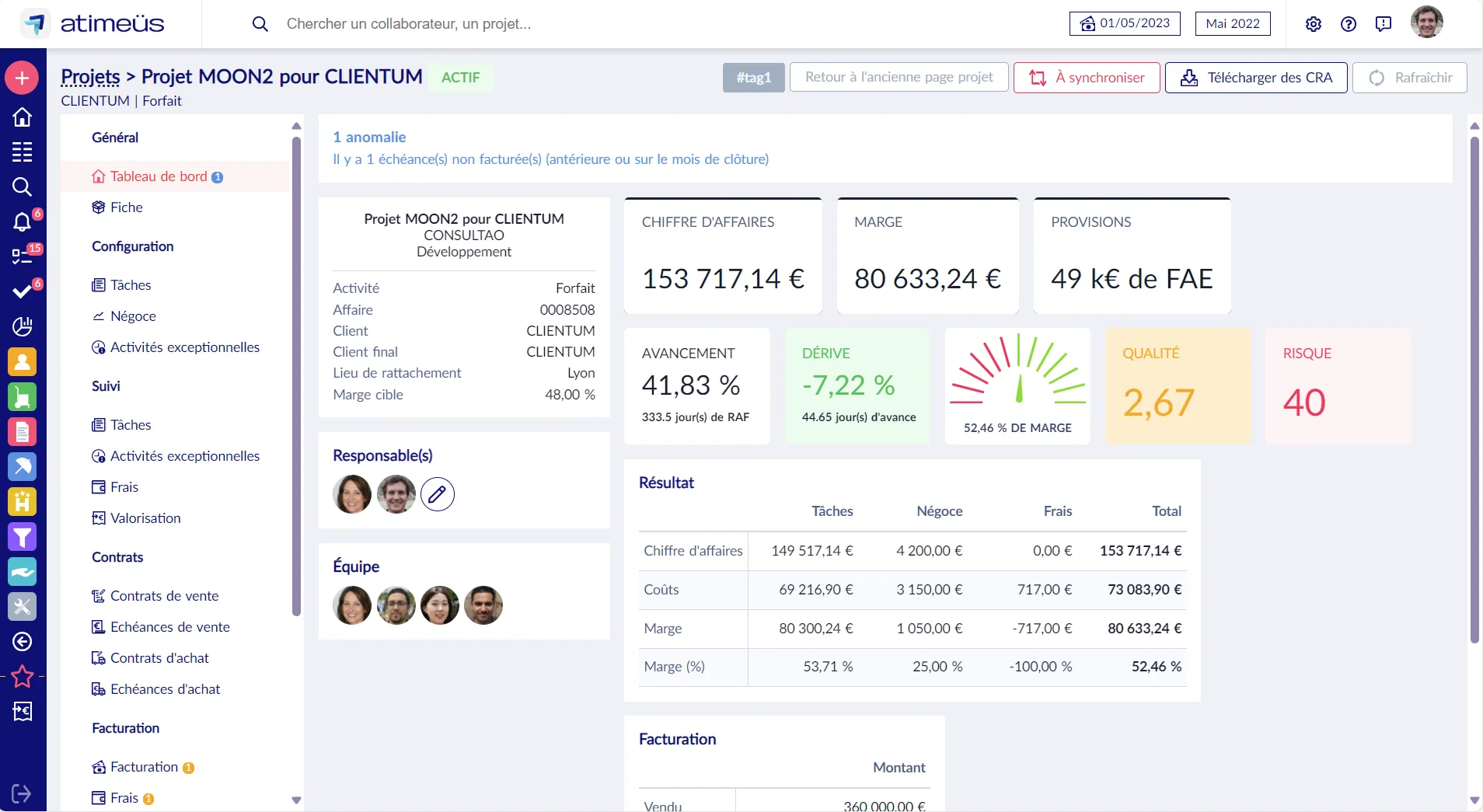 Nouvelle fiche Projet