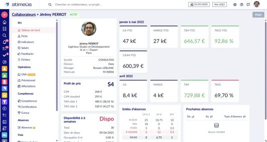 Fiche de suivi du collaborateur